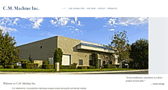 Desktop Screenshot of cmmachineinc.com
