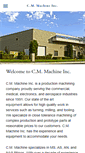 Mobile Screenshot of cmmachineinc.com