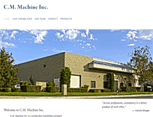 Tablet Screenshot of cmmachineinc.com